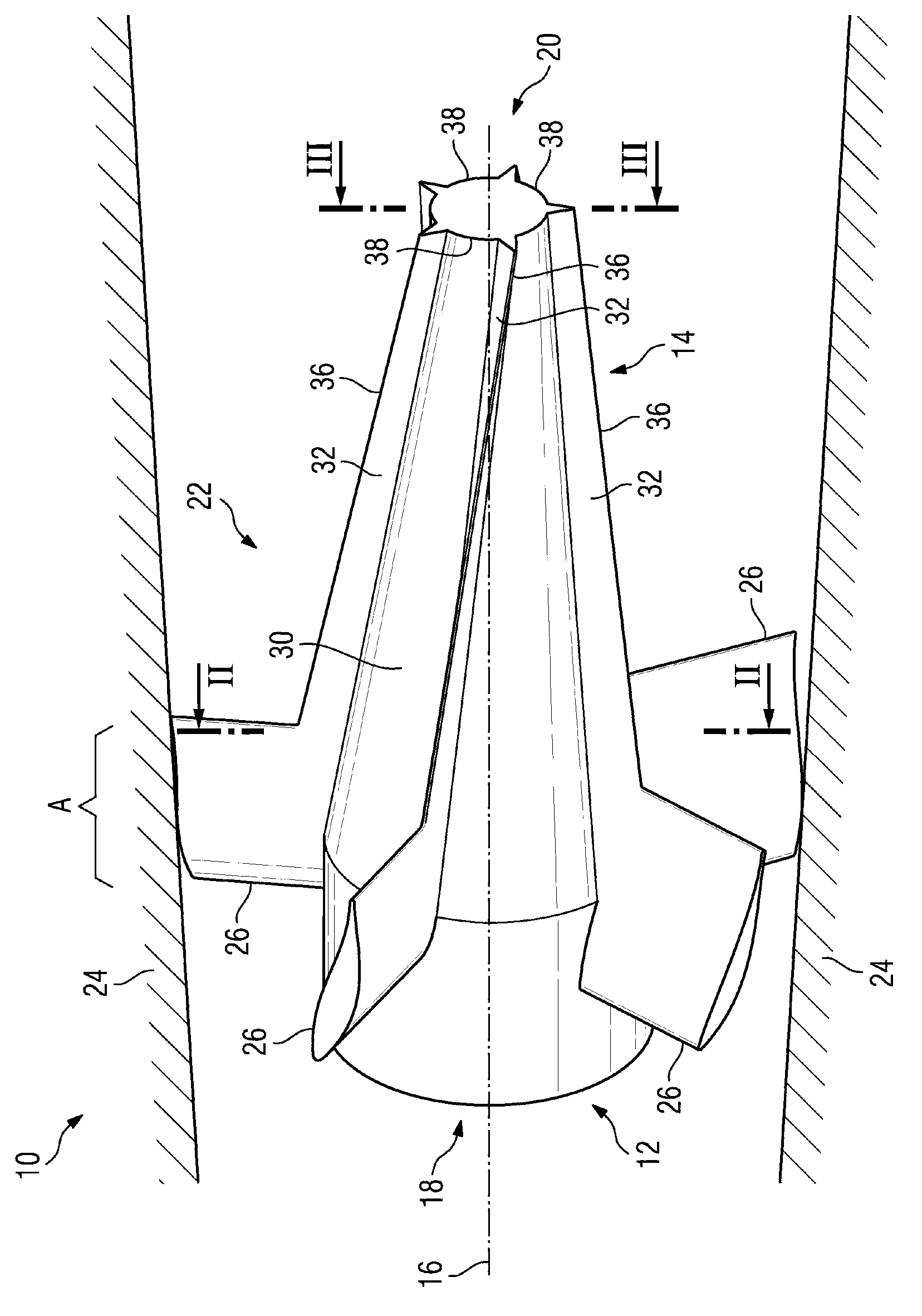 Exhaust gas diffuser of gas turbine
