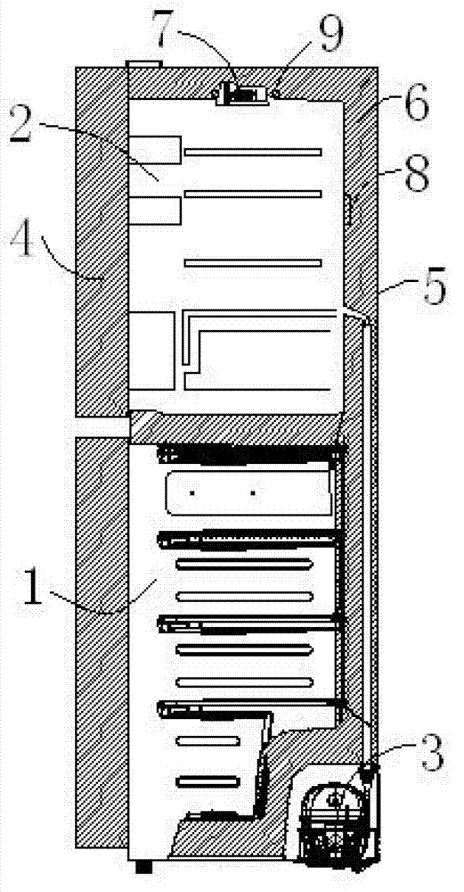 Dual-temperature compensation refrigerator and method for realizing dual-temperature compensation