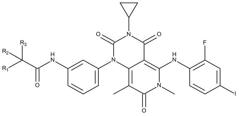Derivative of pyridine and (4,3-d) pyrimidine-1(2H)-base phenyl acetamide and application thereof