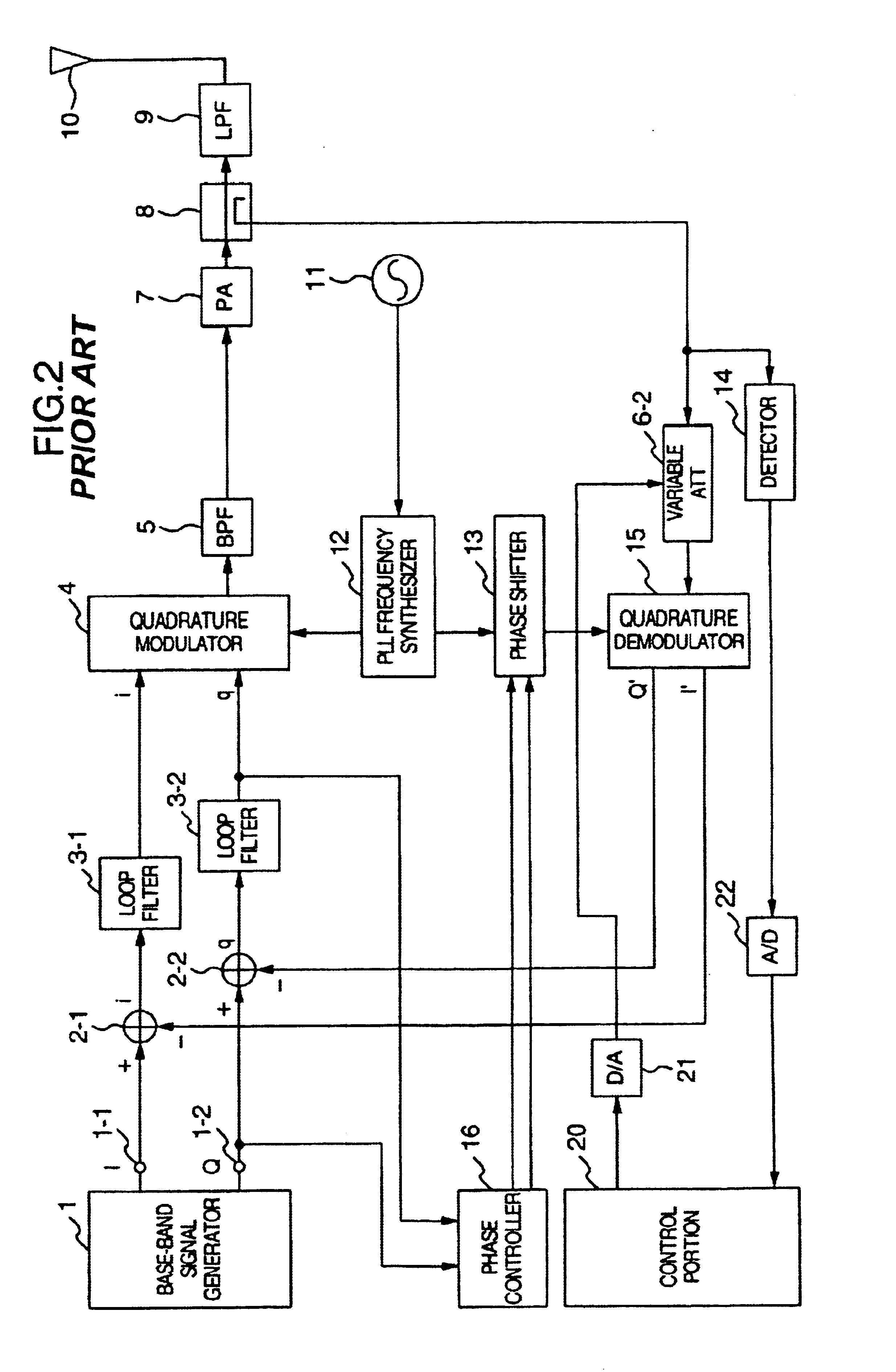 Negative feedback amplifier and method of controlling loop gain thereof