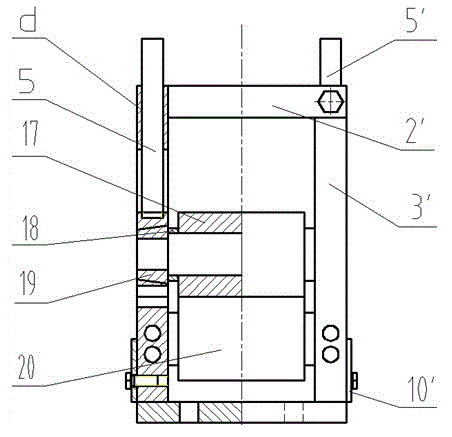 Strip bending device for thermal power simulator