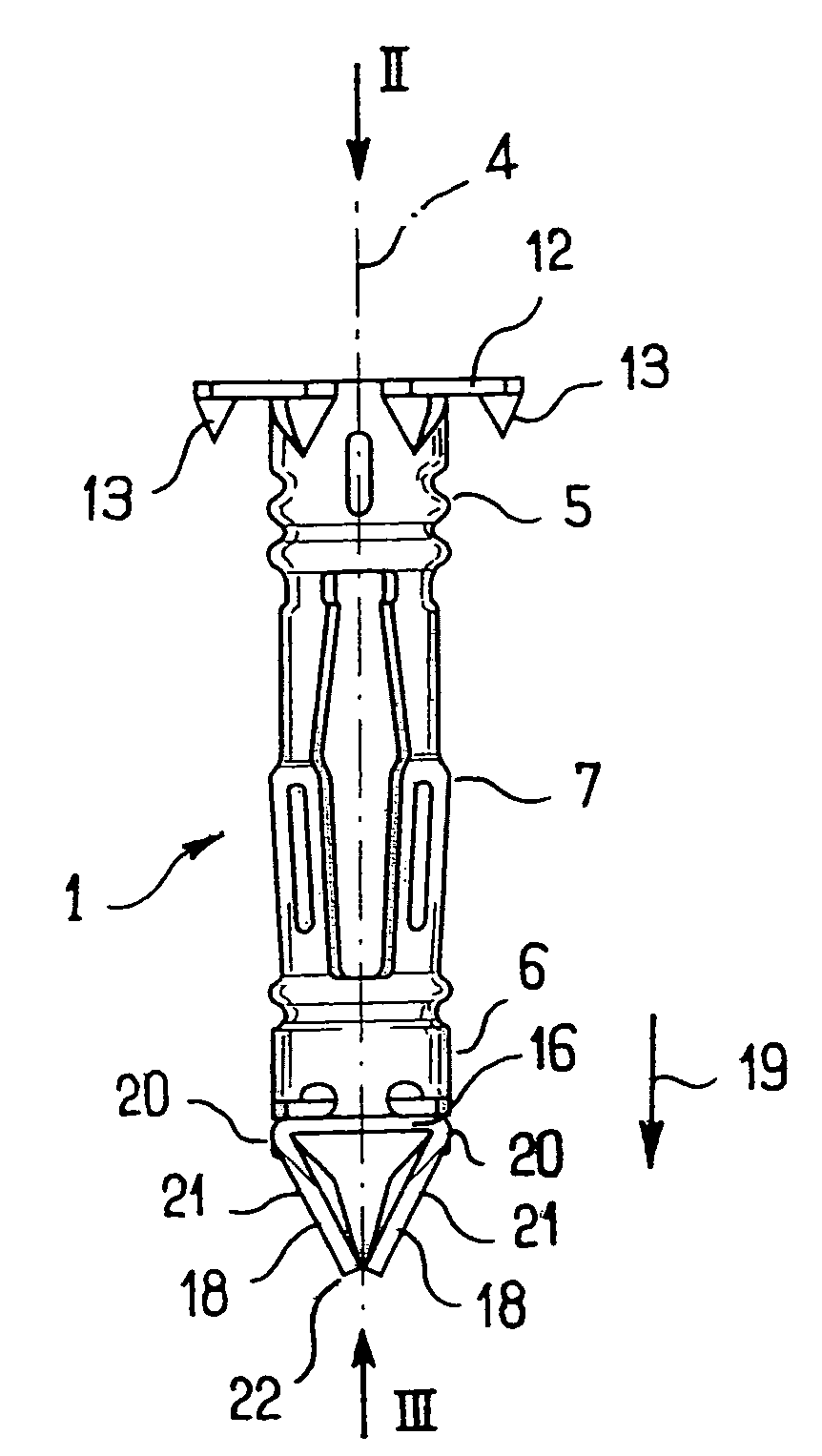 Wall anchor for a screw, and assembly constituted by such a wall anchor and a screw
