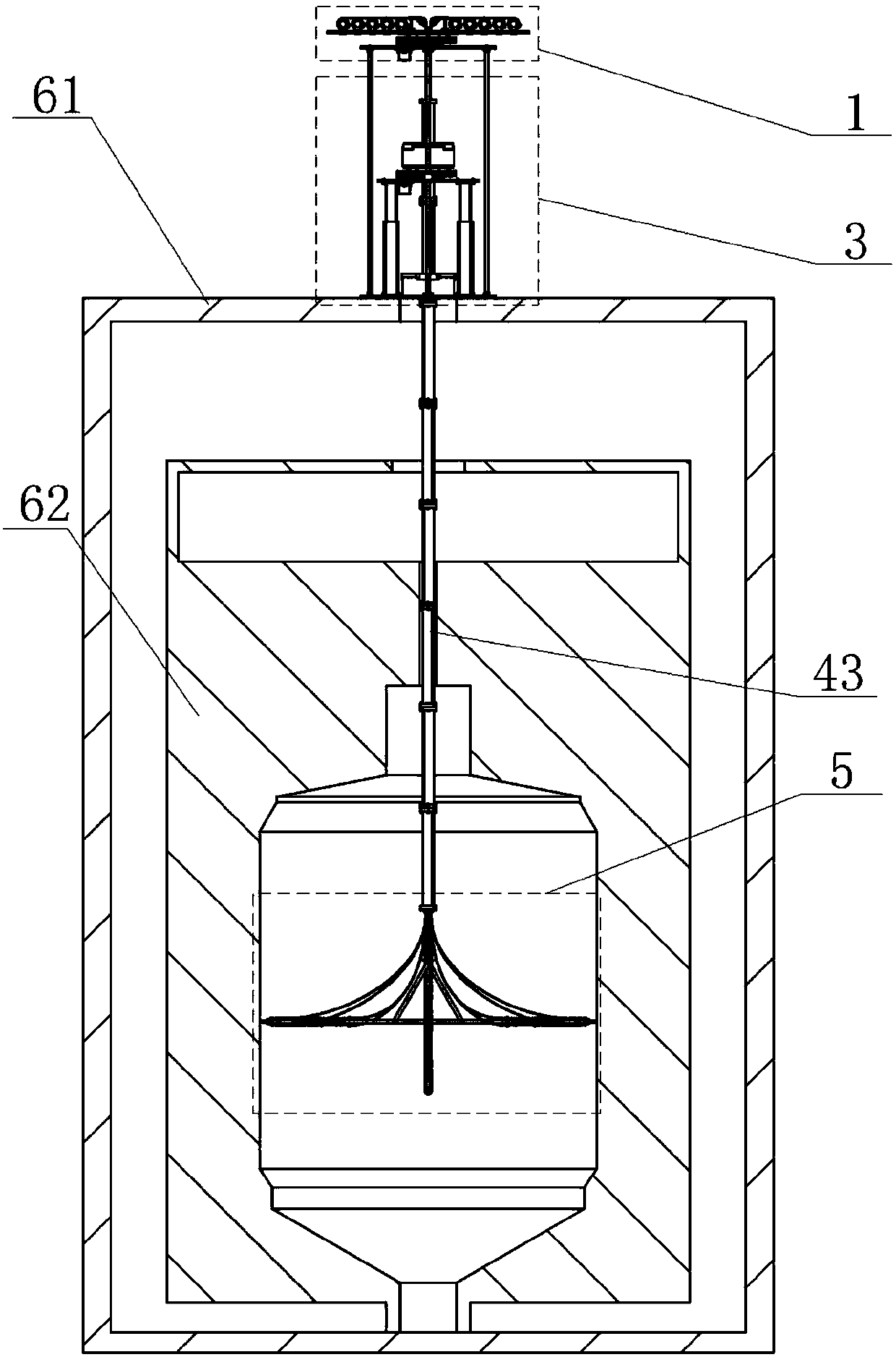 Robot device for visually detecting component in core cavity of pebble bed reactor