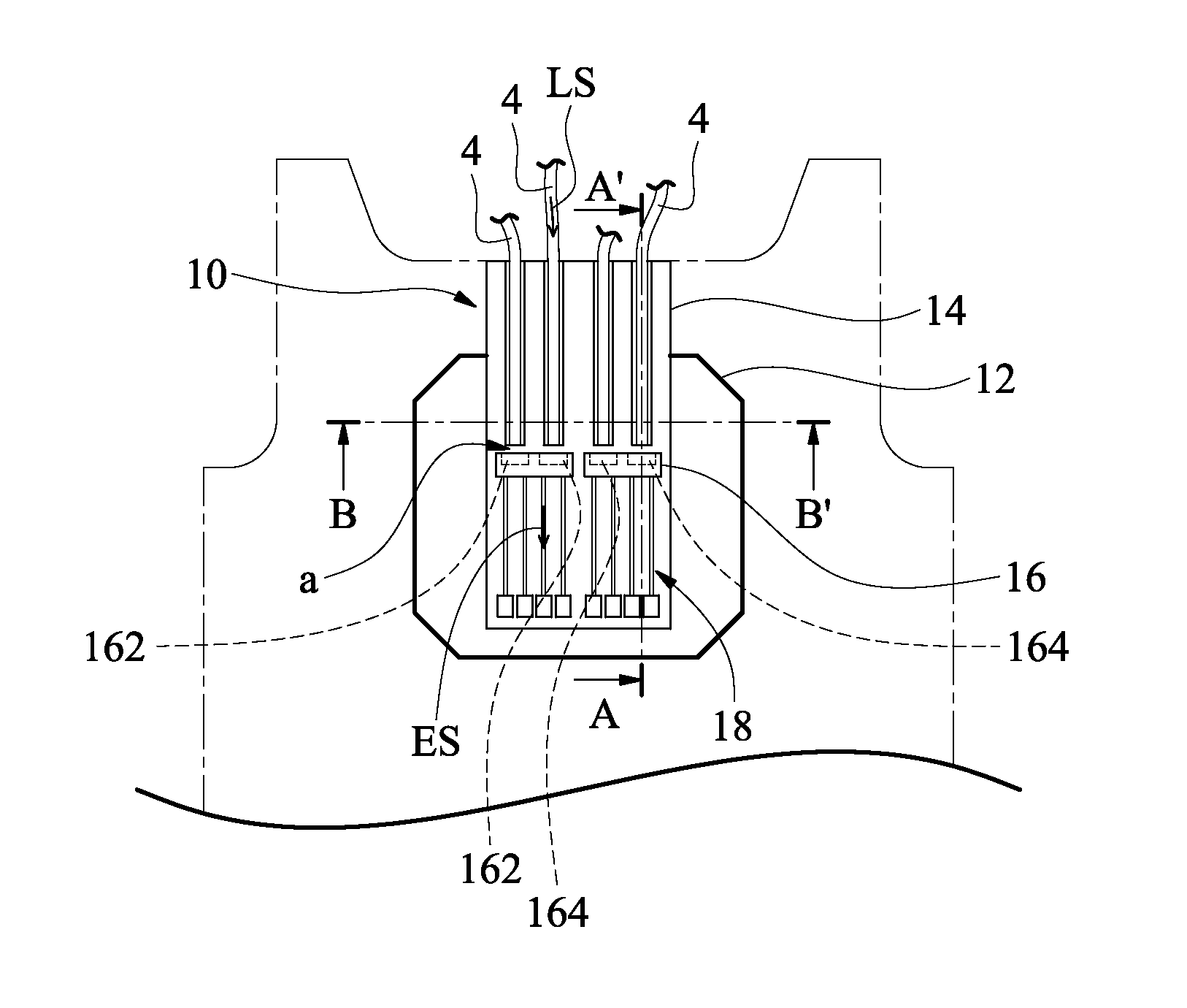 Direct-incidence optical-electrical connection device