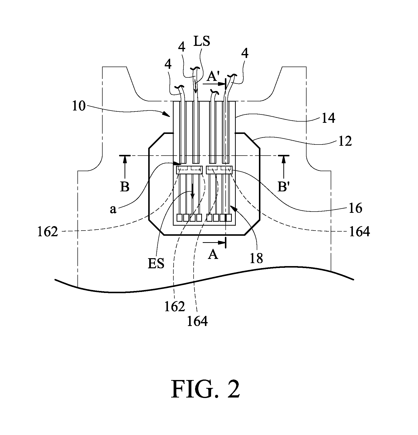 Direct-incidence optical-electrical connection device