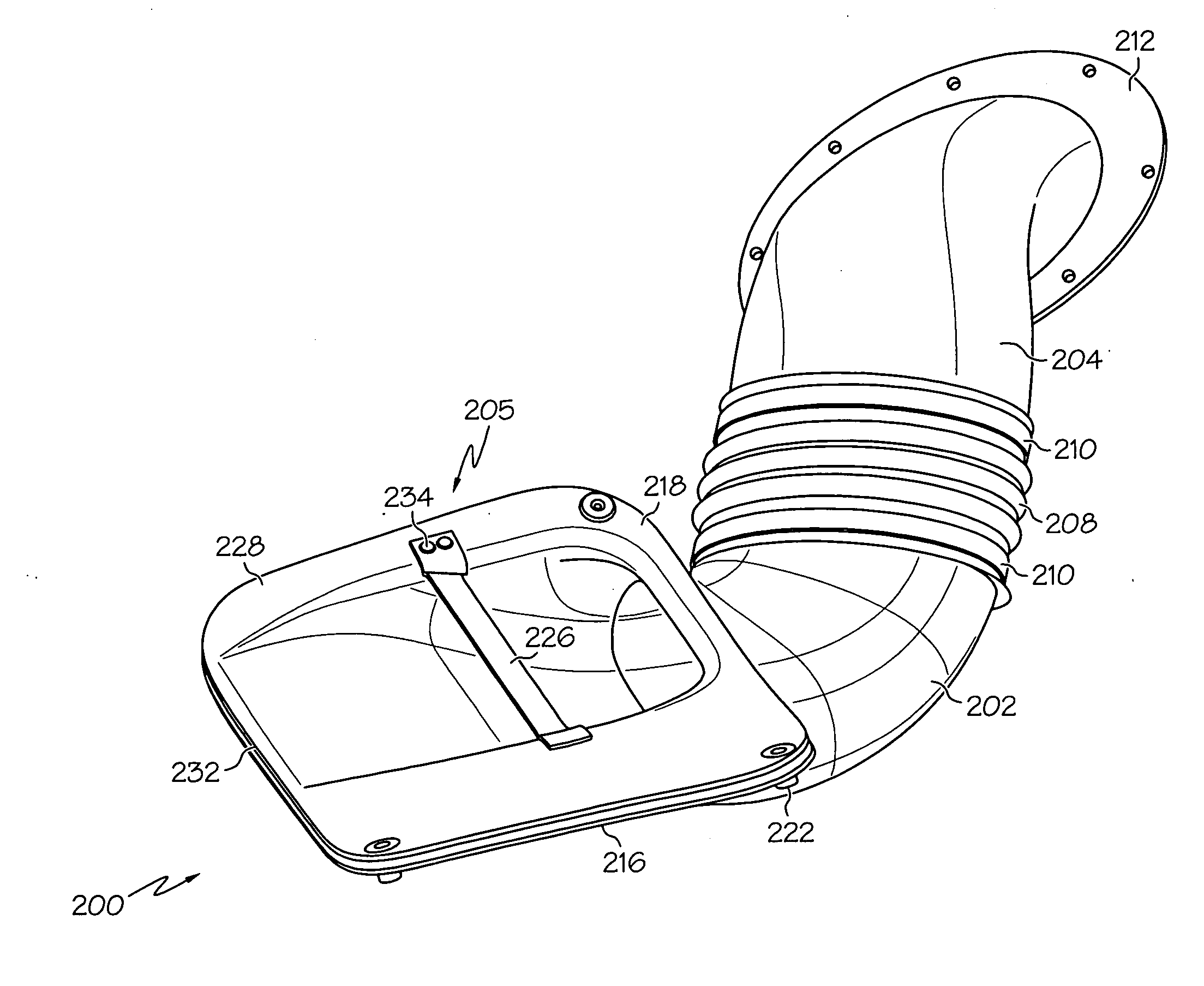 Flush inlet scoop design for aircraft bleed air system