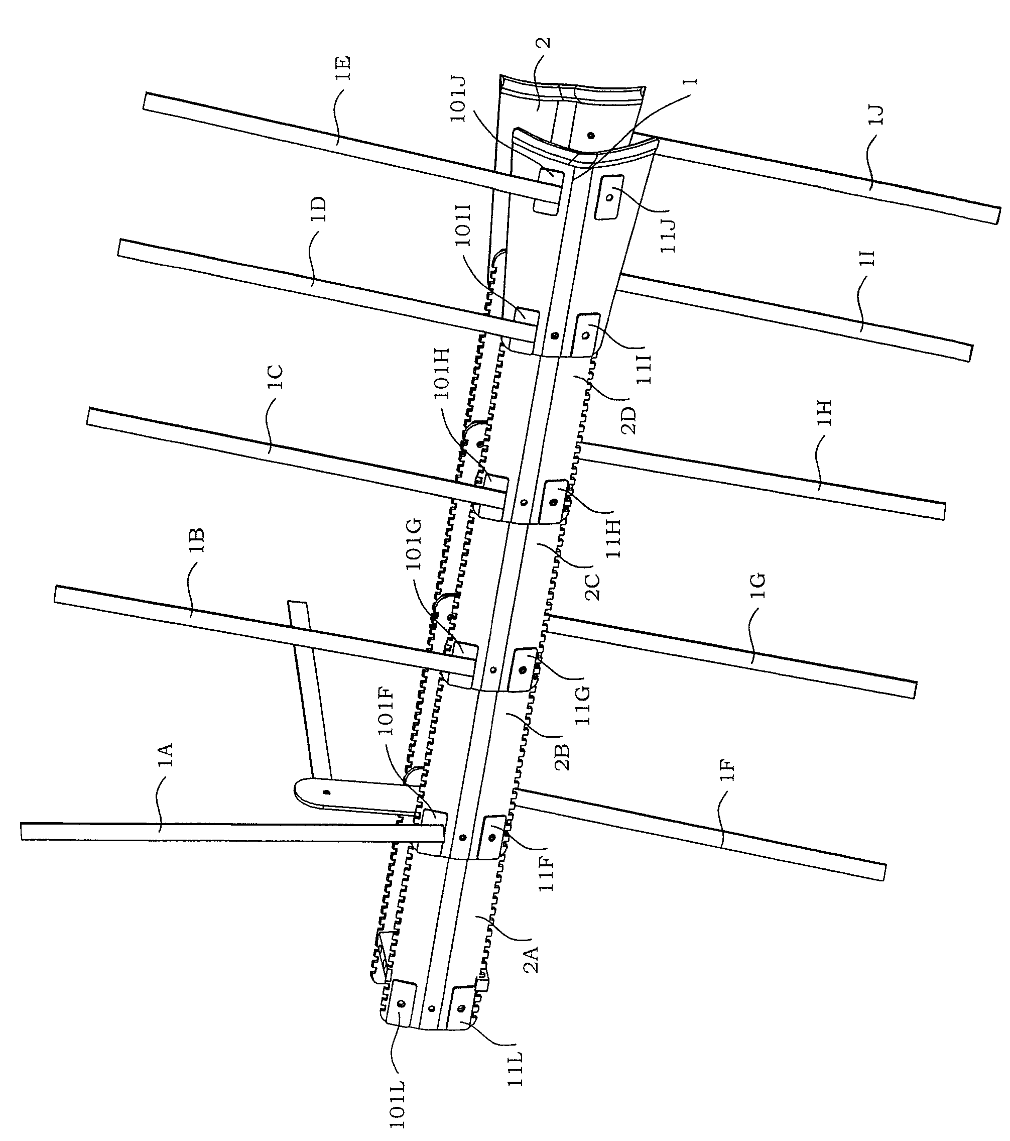 Fish scale traction splints fixing device for long bone fracture