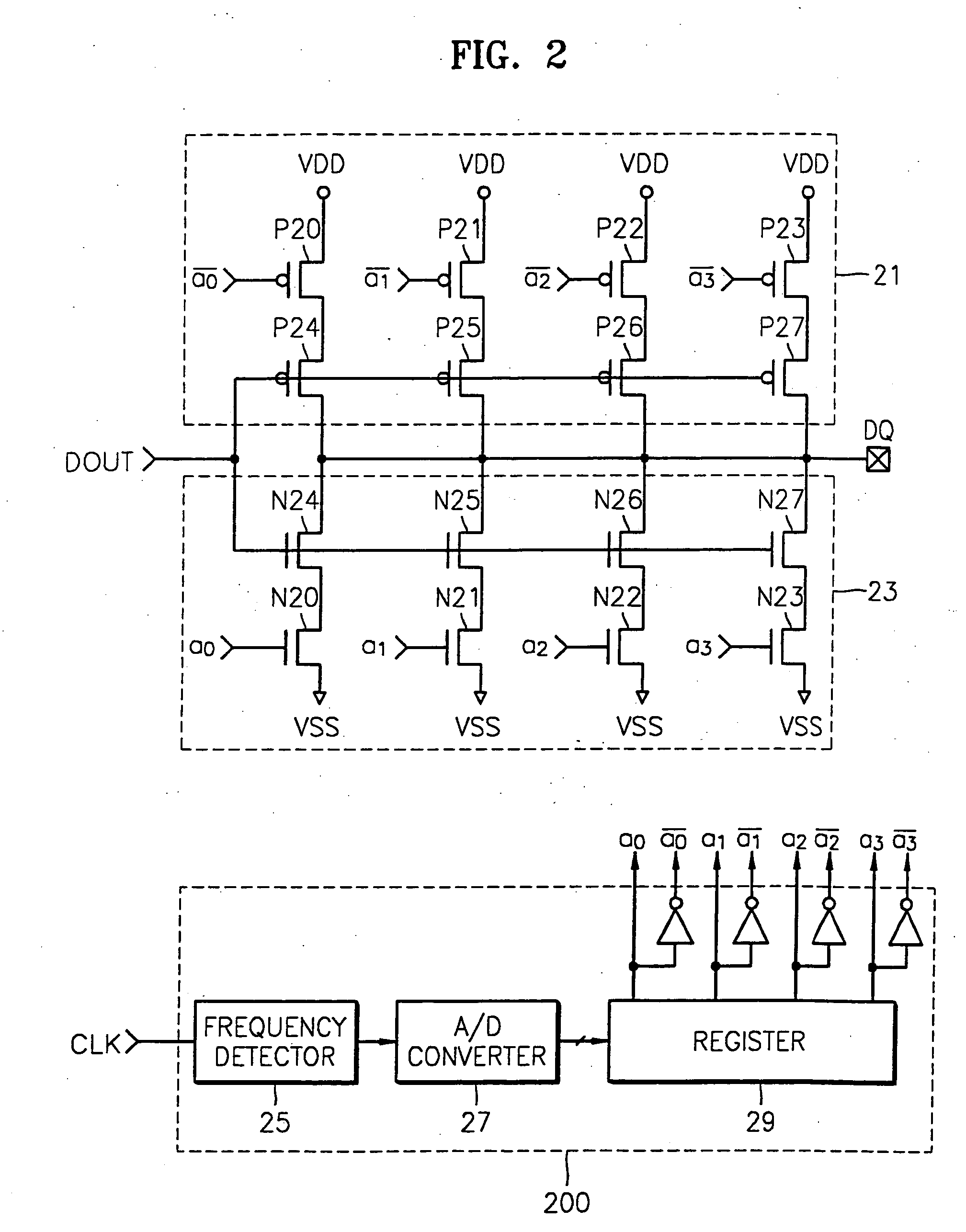 Output driver capable of controlling slew rate of output signal according to operating frequency information or CAS latency information