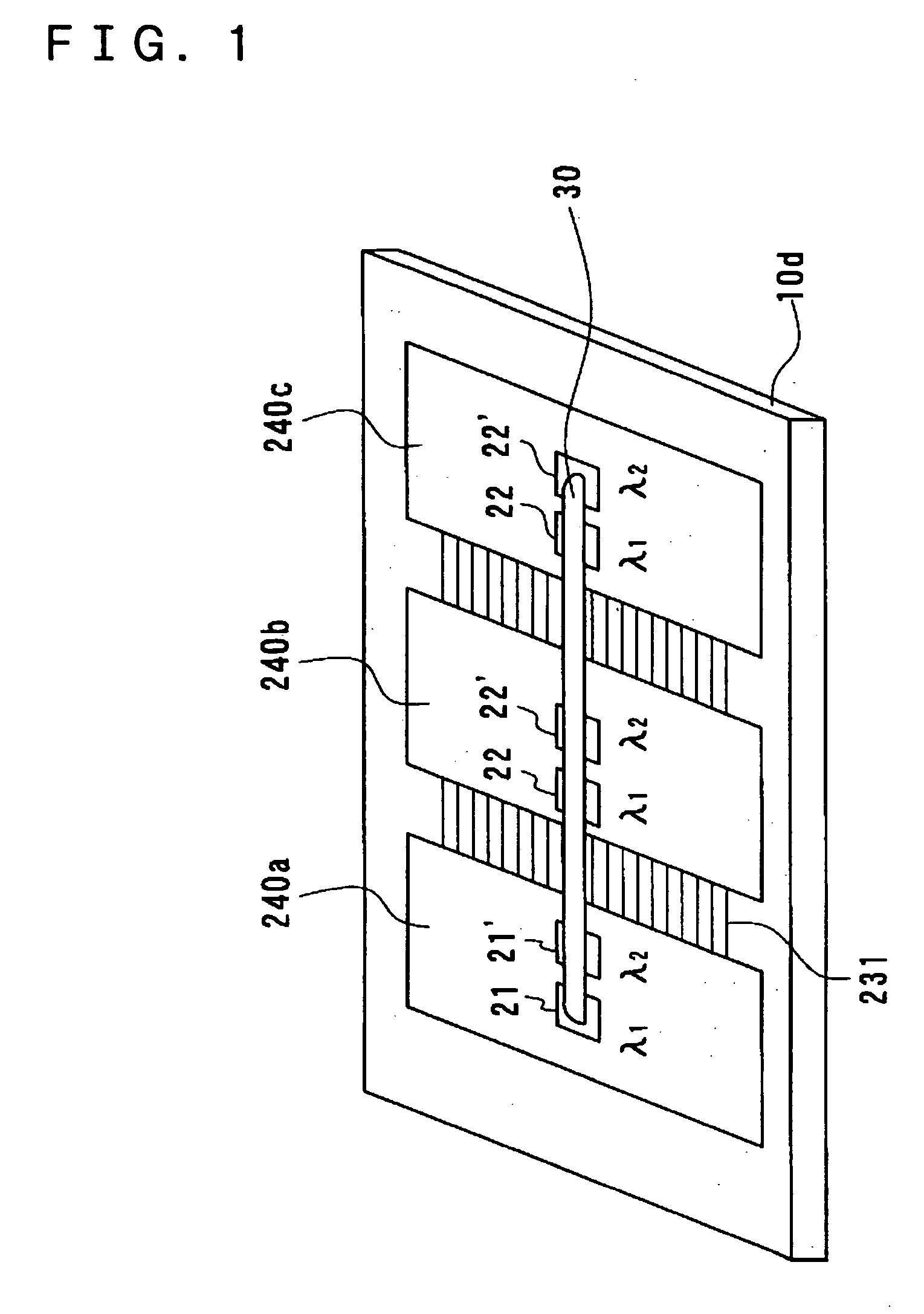 Wavelength multiplexing on-chip optical interconnection circuit, electro-optical device, and electronic apparatus