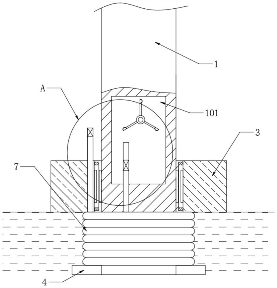 Anti-impact offshore wind power generation equipment