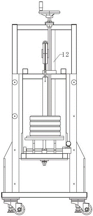 Lifting-adjustable combination badminton training mesh frame for campus and operation method thereof