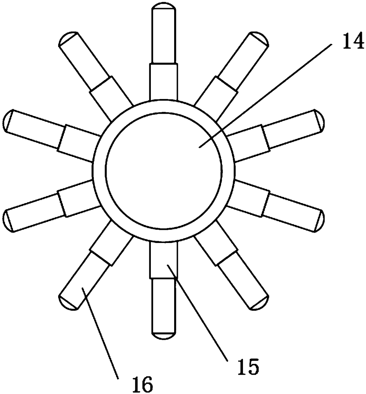 Rolling spaced gluing device for accountant and use method