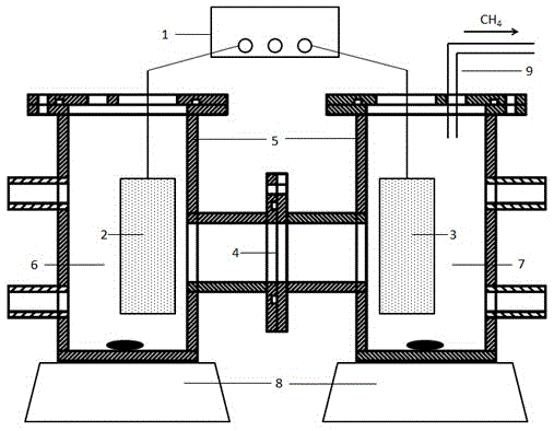 Microbial electrolysis system and method integrating wastewater biological treatment and promoting methane recovery