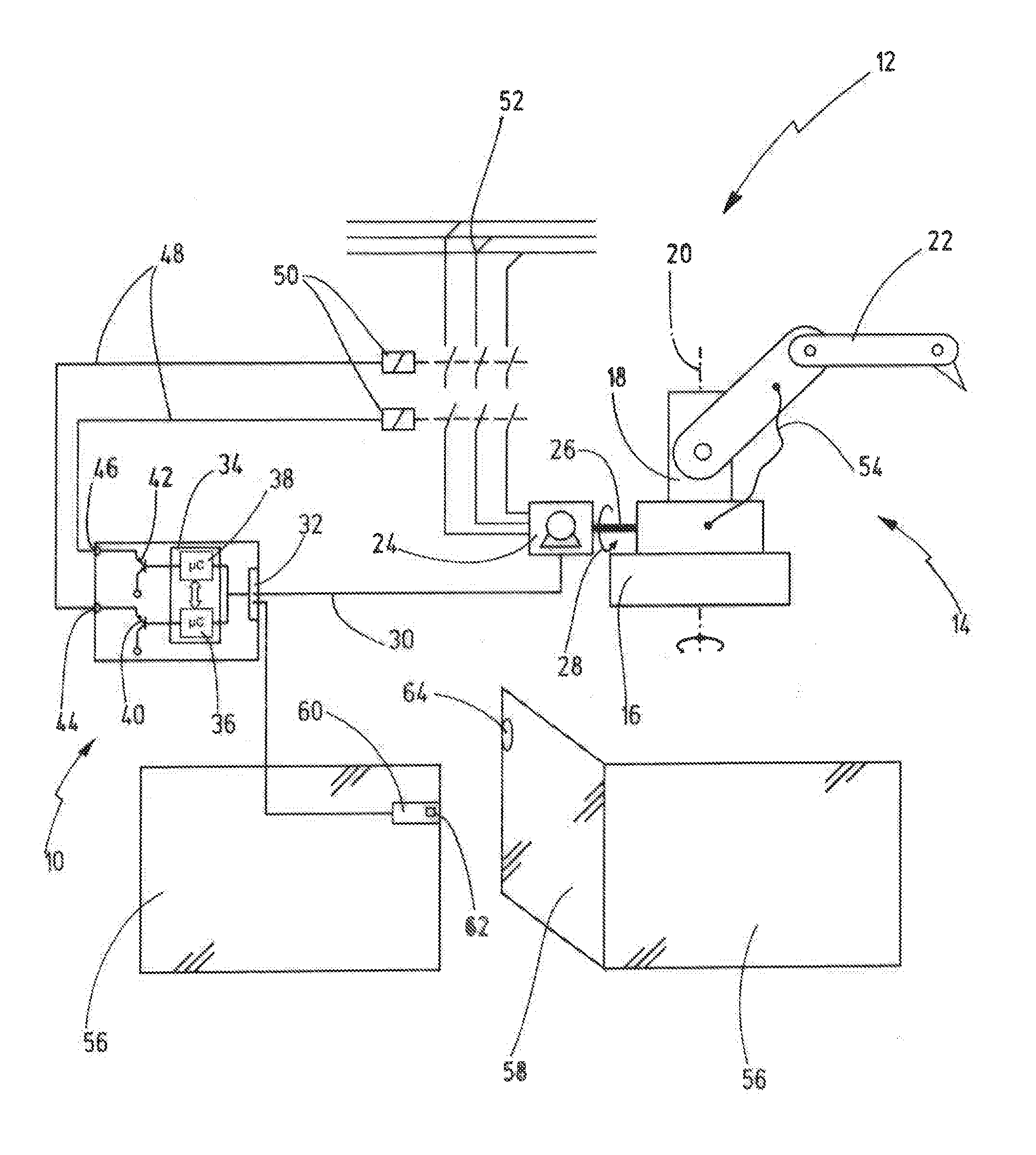 Device and method for failsafe monitoring of a moving machine part