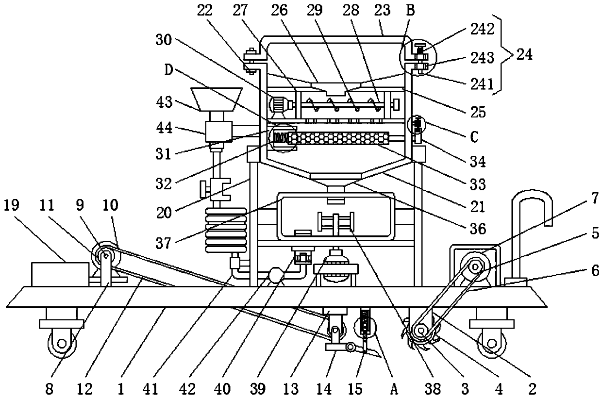 An integrated device for removing and recycling road waste asphalt