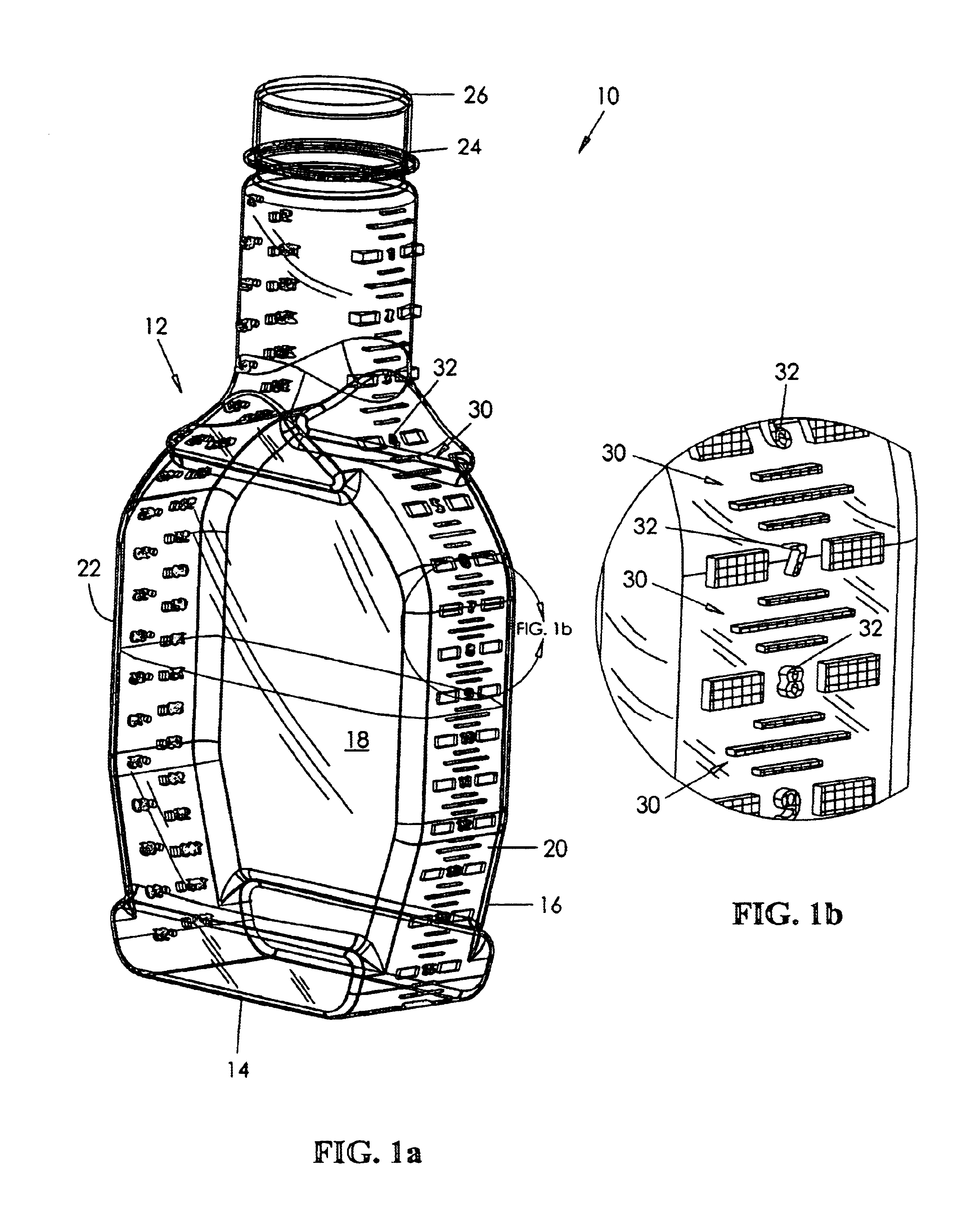 Container for monitoring consumption of selected chemical compounds of a liquid