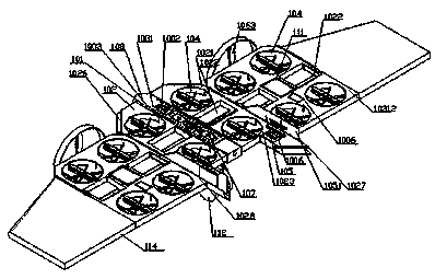 Non-rear-thrust type composite wing aircraft with ducted fan composite auxiliary wings and additional wings