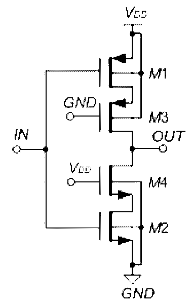 Gain bootstrap type C class reverser and application circuit thereof