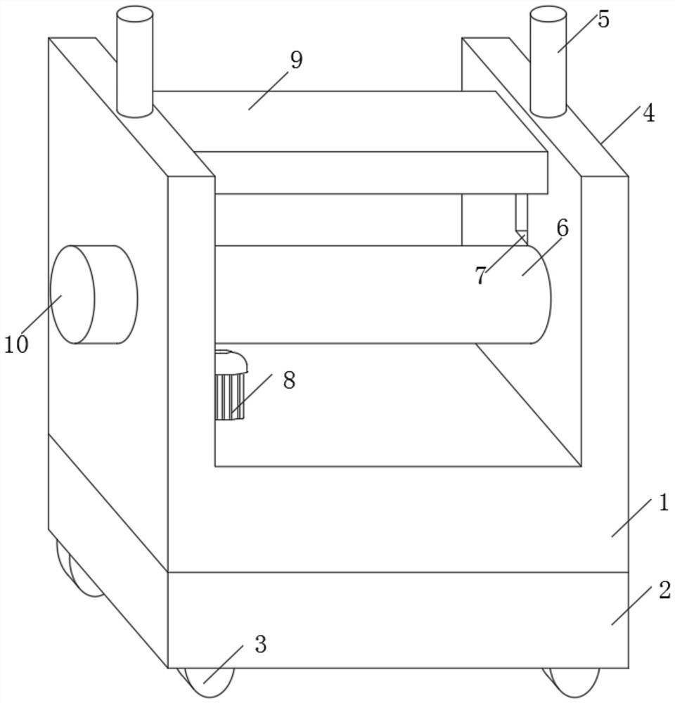 Wind power generation blade conveying device with stabilizing assembly