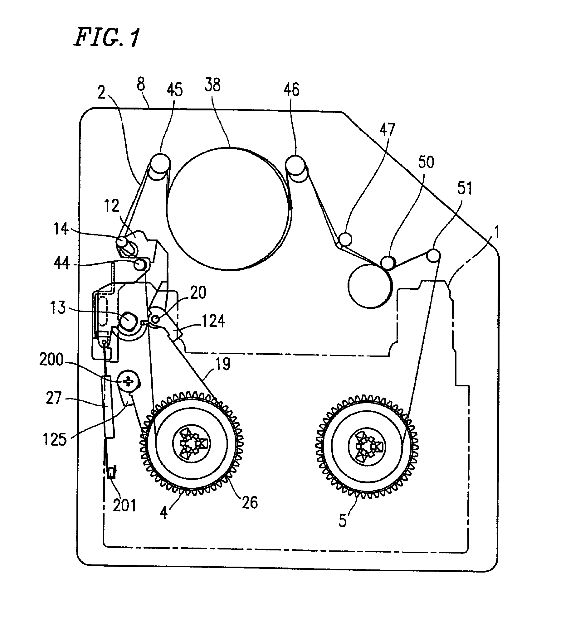 Tape tension controlling mechanism for magnetic recording/reproducing apparatus