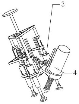 Intelligent portable oblique grooving machining device