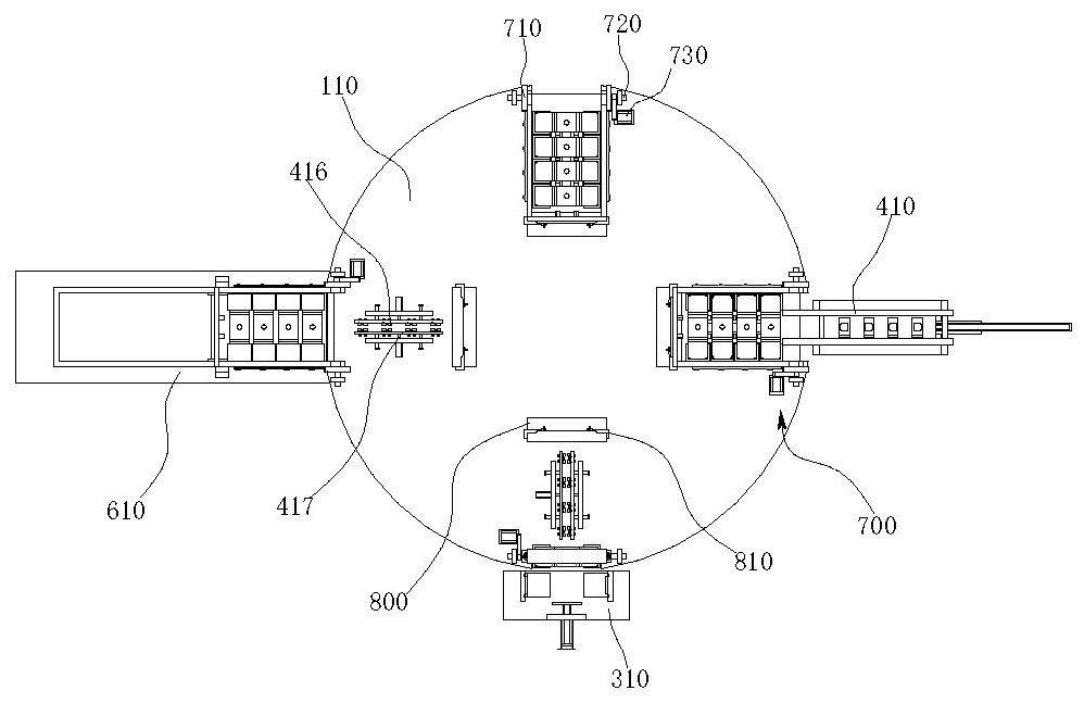 Automatic machining device for new energy automobile parts