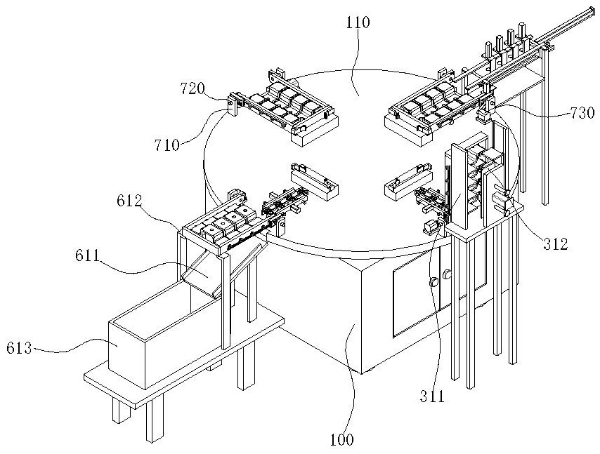 Automatic machining device for new energy automobile parts