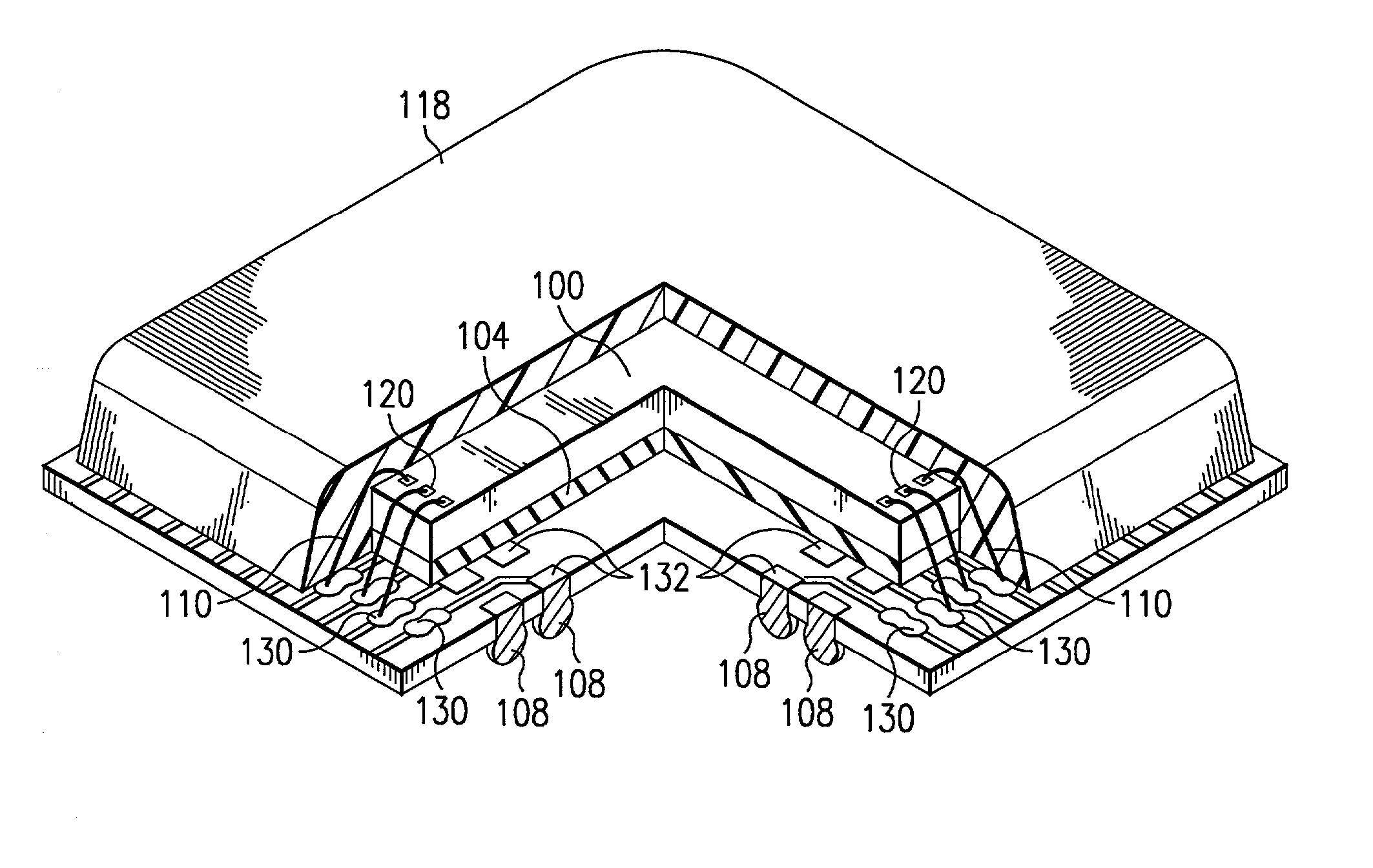 Substrate for carrying a semiconductor chip and semiconductor device using same