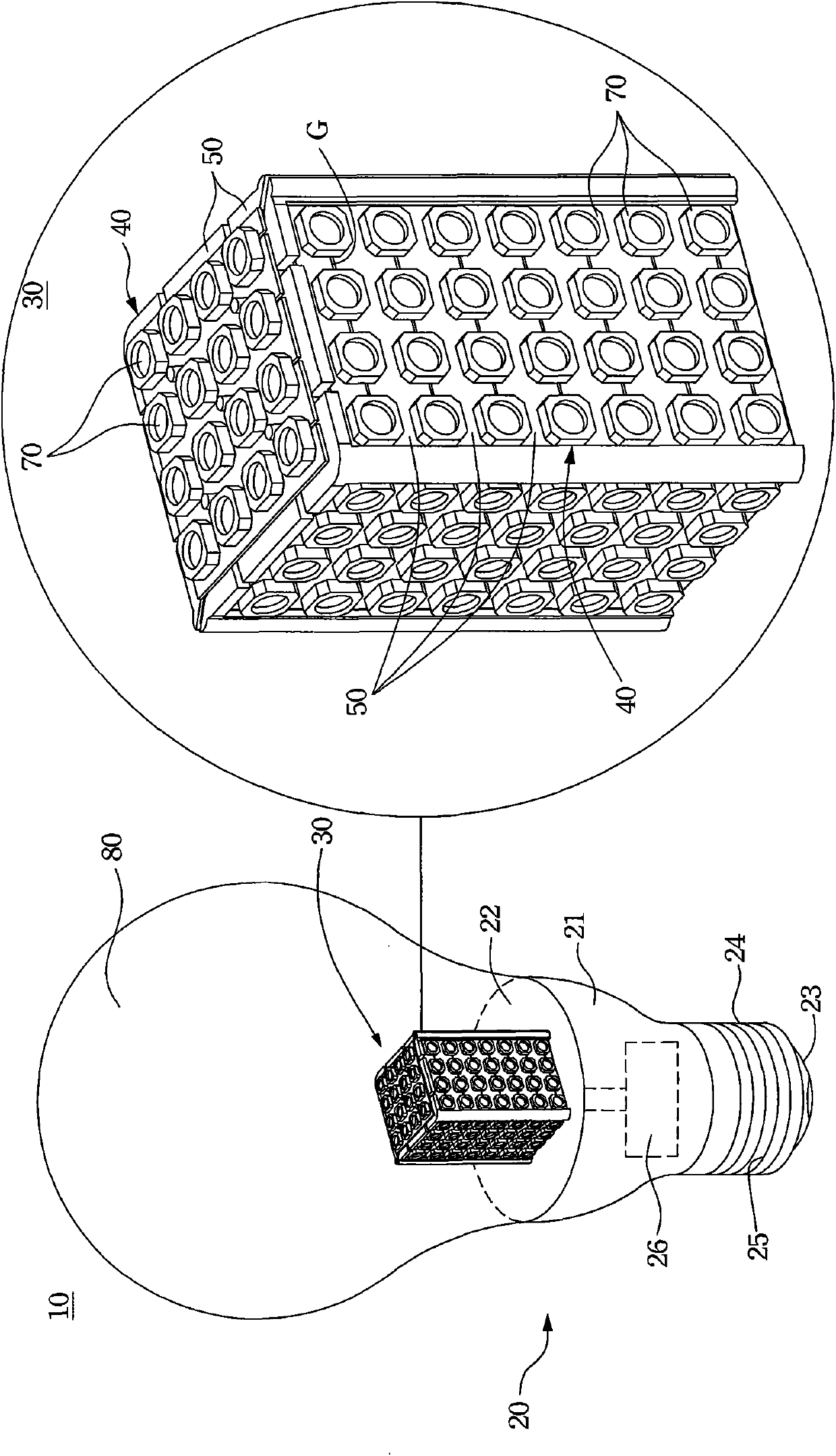 LED (light emitting diode) bulb device