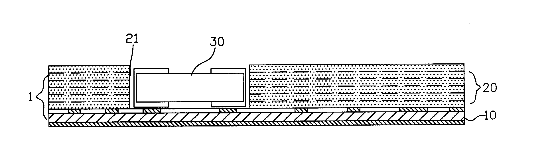 Method of manufacturing a multilayer printed circuit board with a built-in electronic device