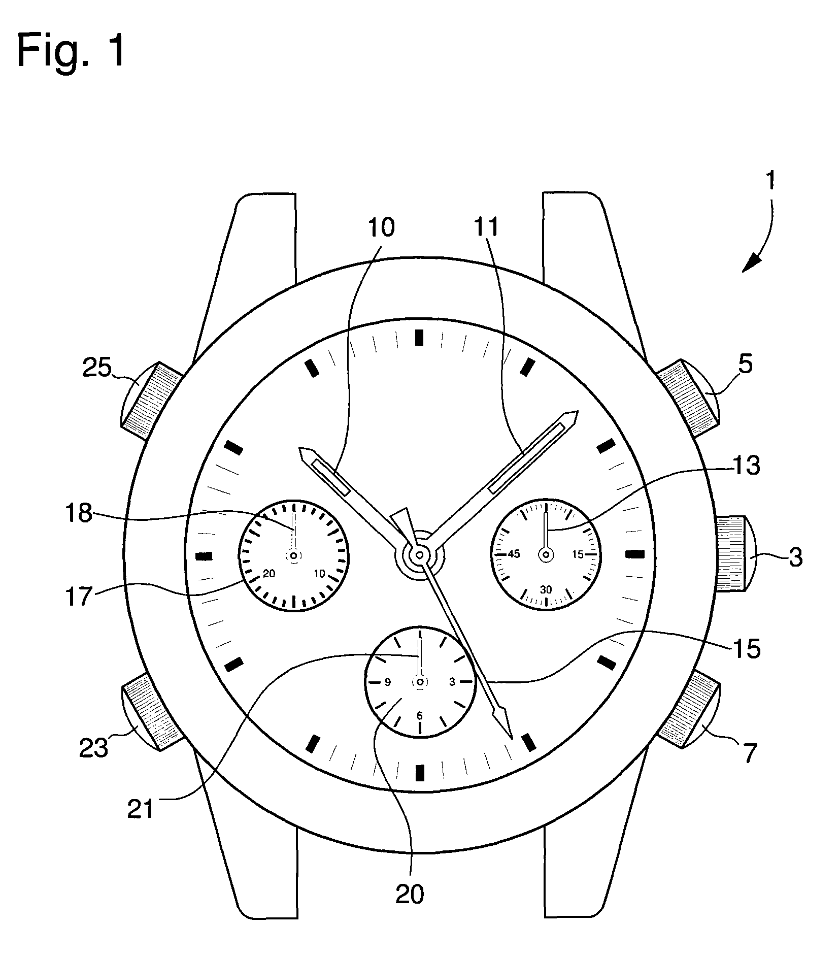 Display device for displaying one or other of two different indications with the same timepiece indicator member
