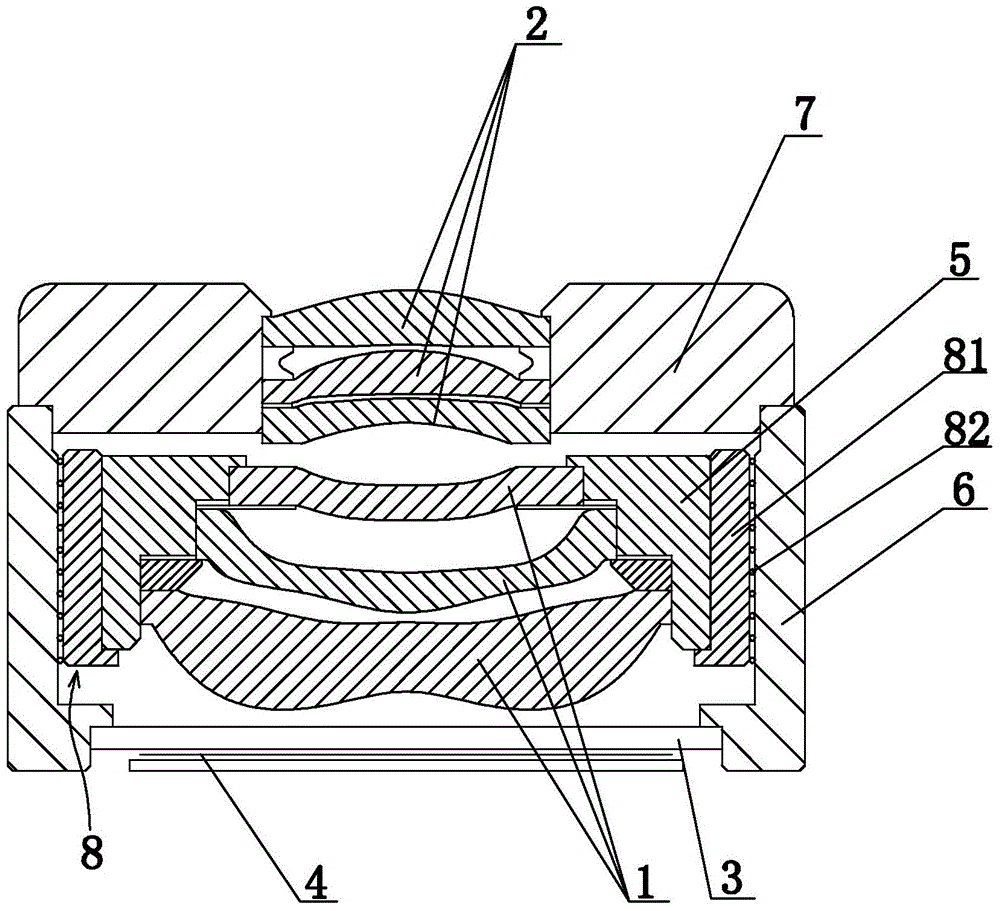 Optical system with replaceable lens set and operation lens of replaceable lens set