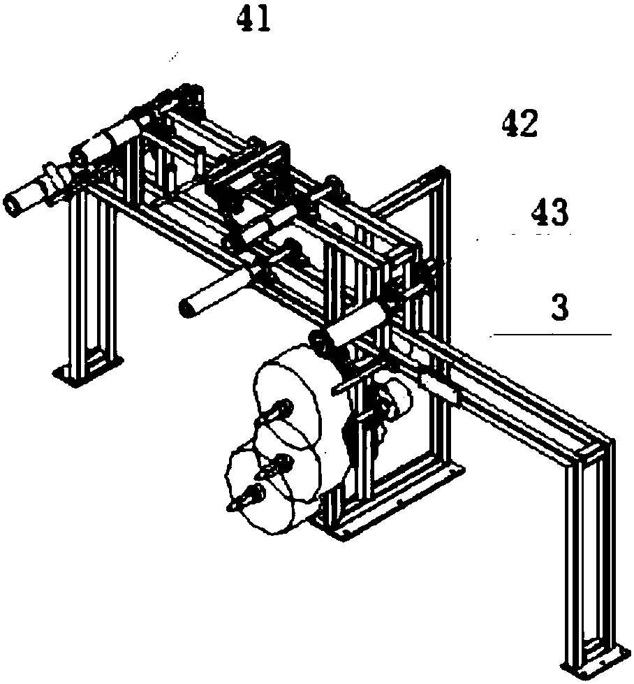 Device for coiling half-product zero-degree belted layer