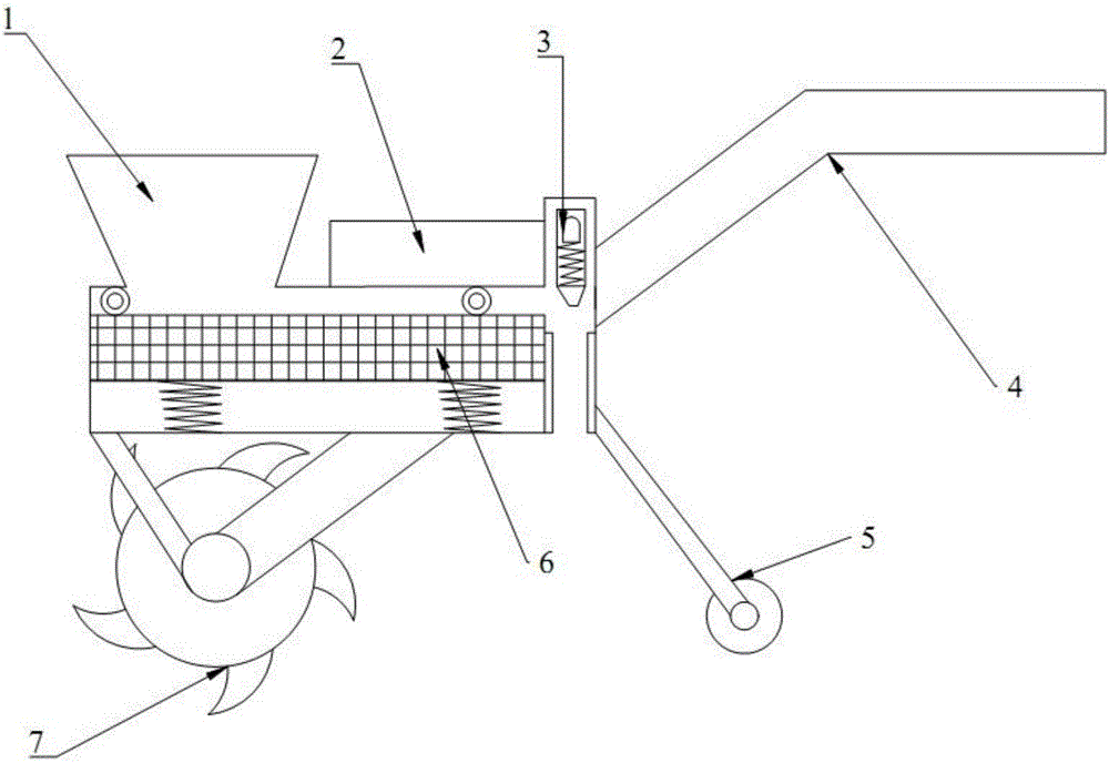 Trigger type single-grain sowing machine