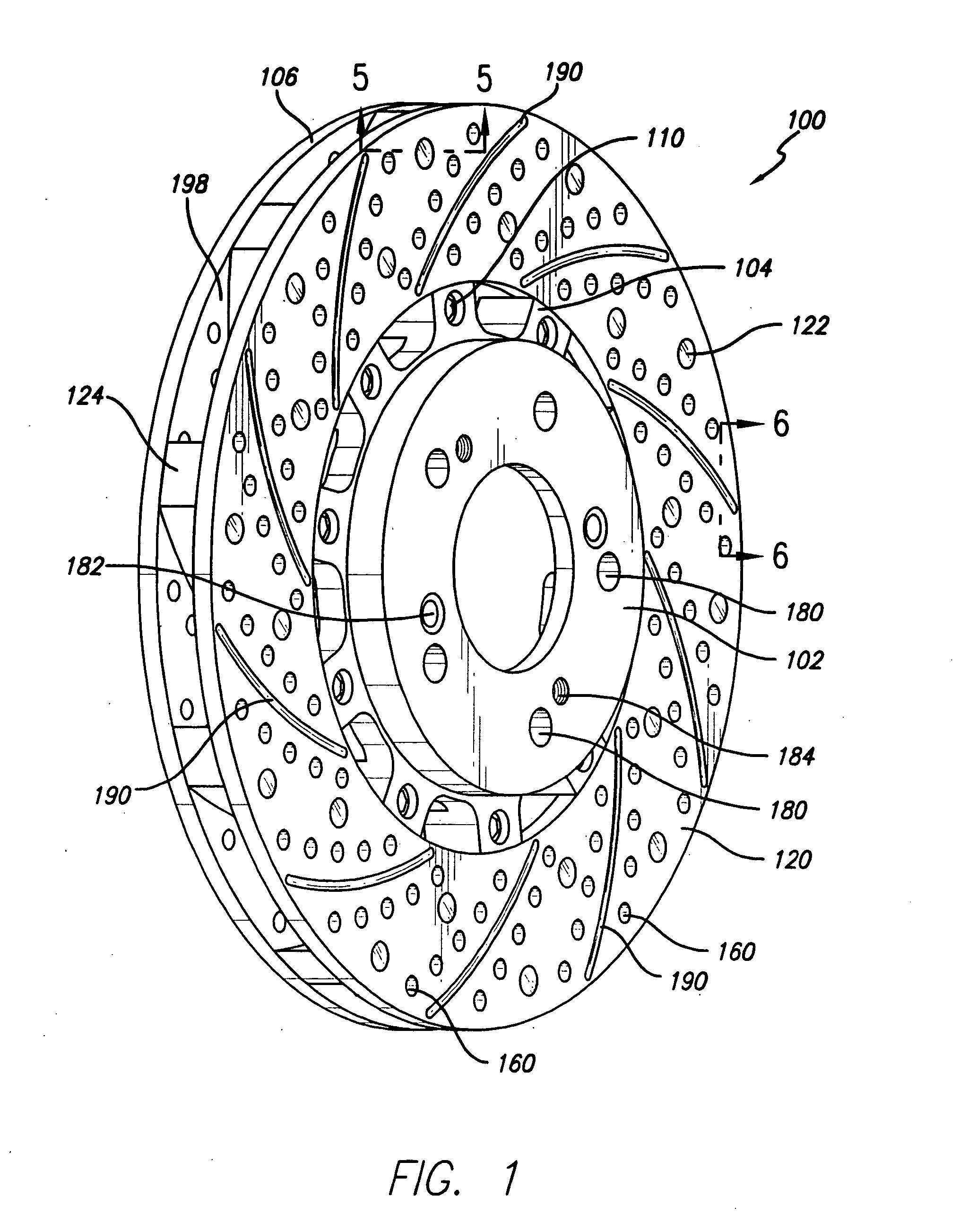 Air-cooled brake rotor system