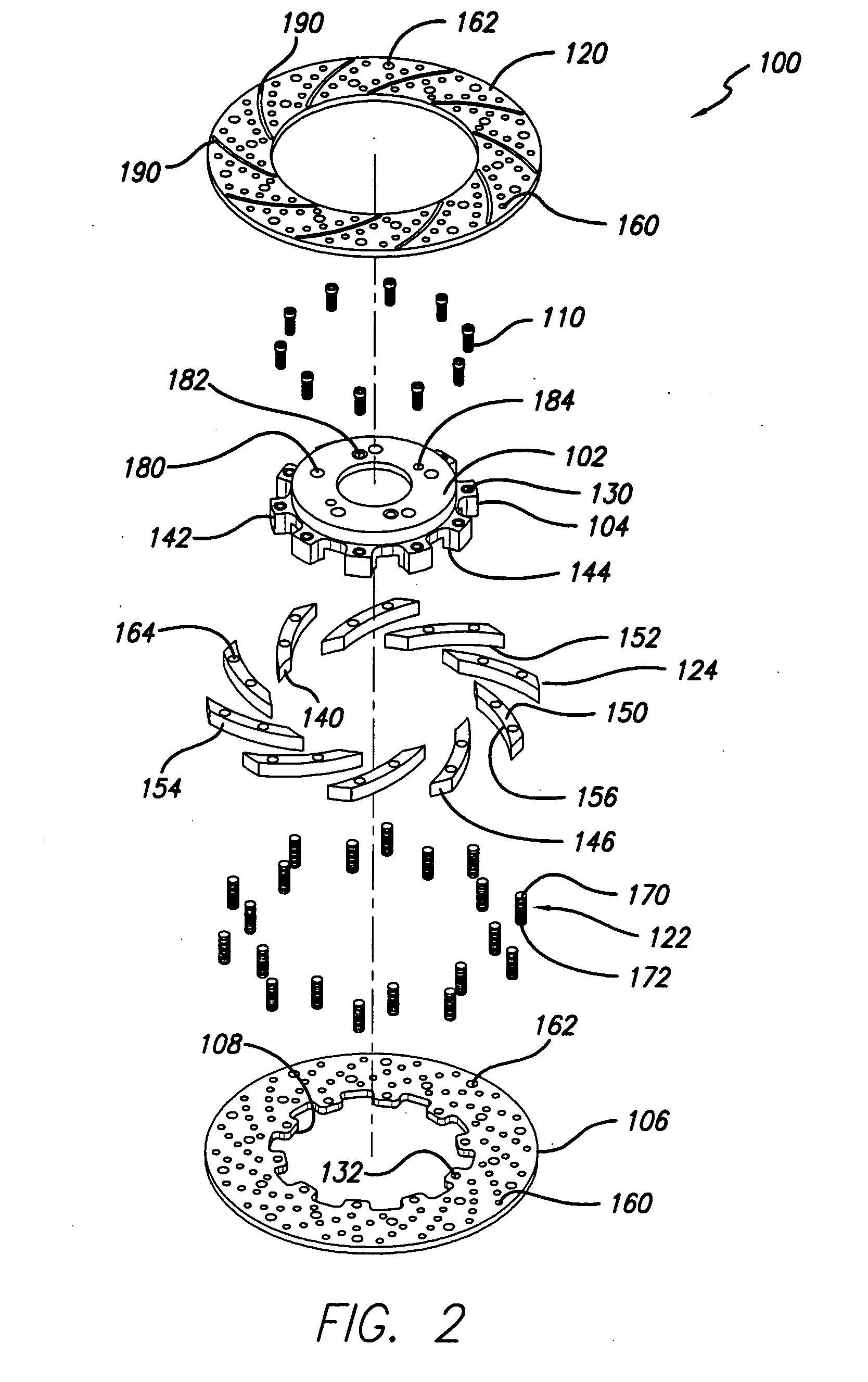 Air-cooled brake rotor system