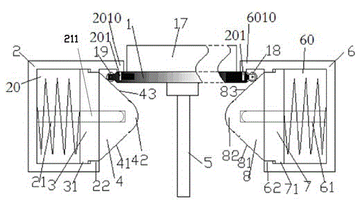 A solar panel installation frame provided with guide columns