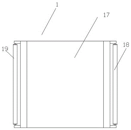 A solar panel installation frame provided with guide columns