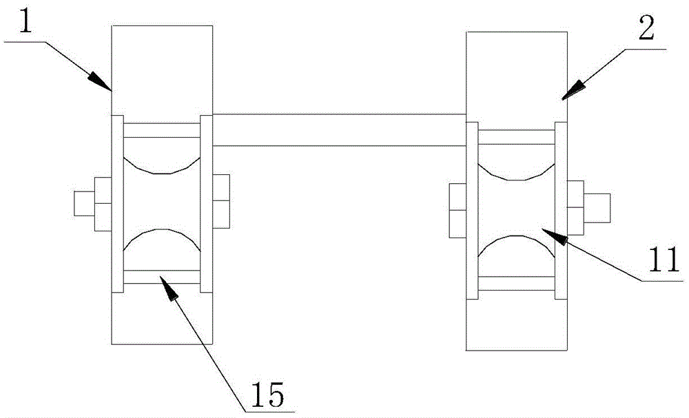 A pulley for high-altitude lines or pipe diameters and its installation method