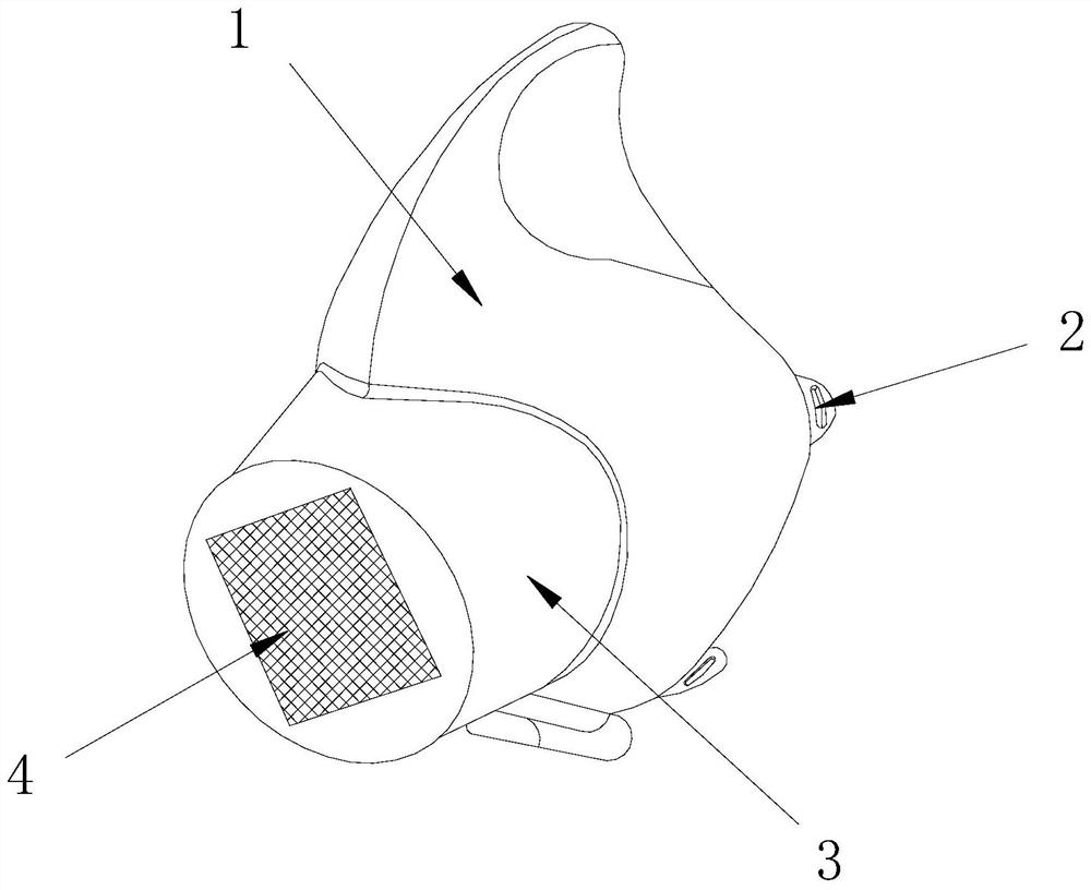 Safety protection mask for chemical industry processing