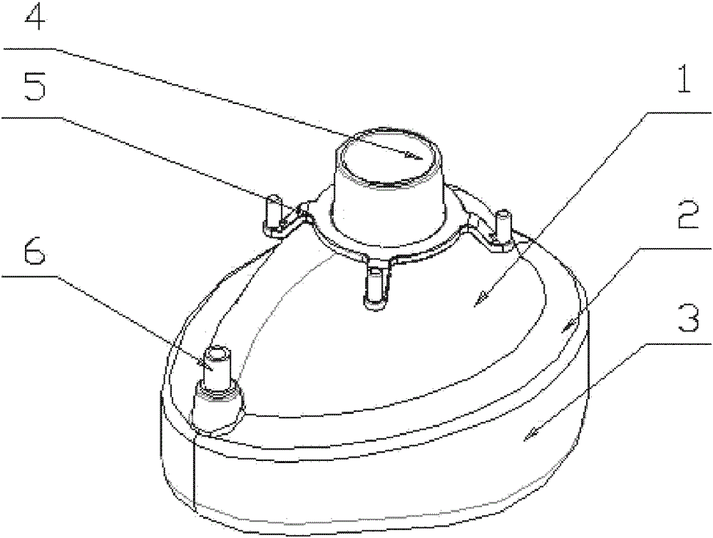 Air bag type integrated anesthesia mask and its processing method