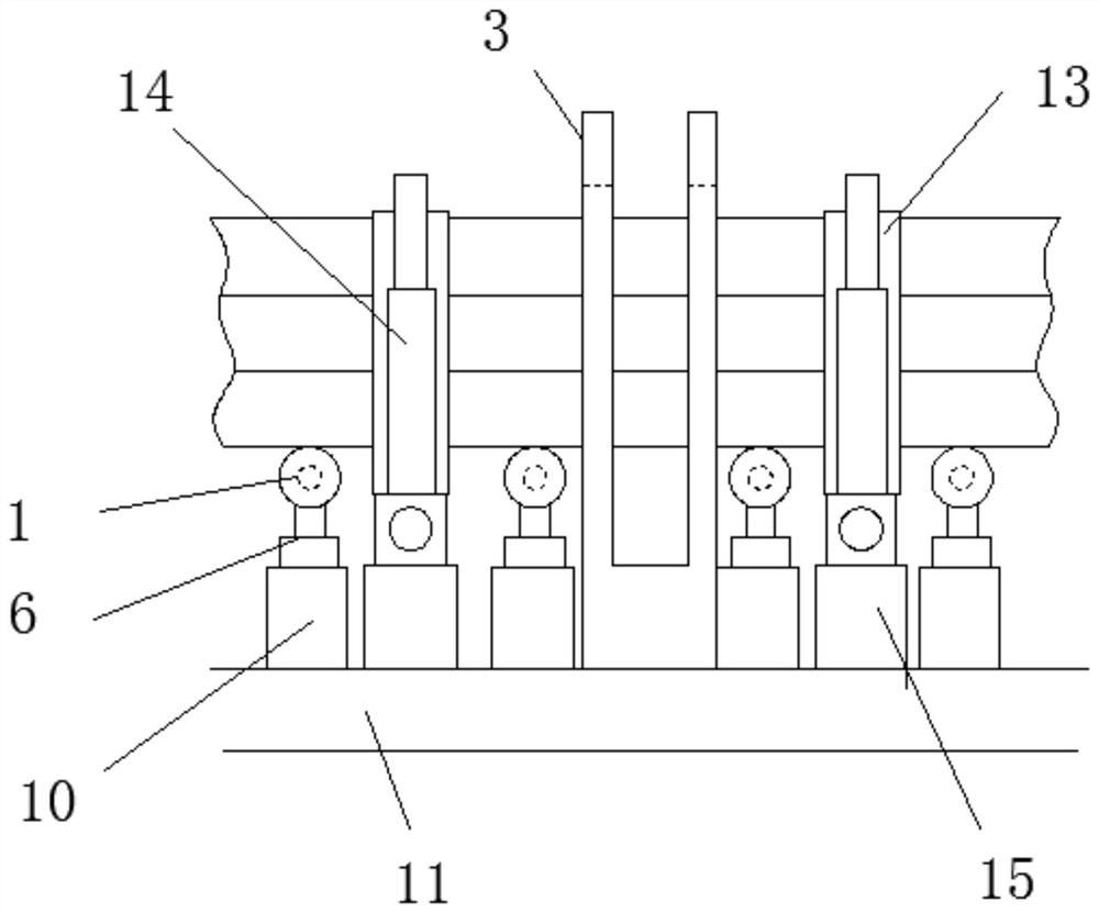 A palletizer for stacking steel pipes