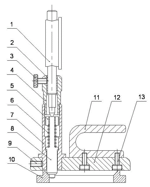 Cone height measuring device