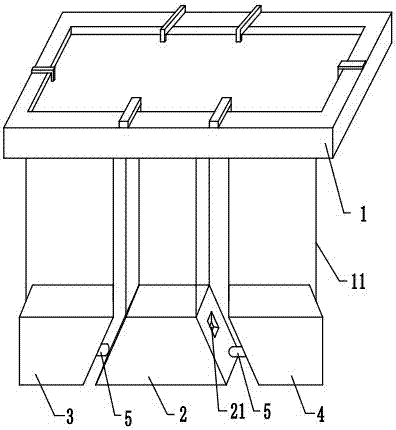 Overturning type lectern