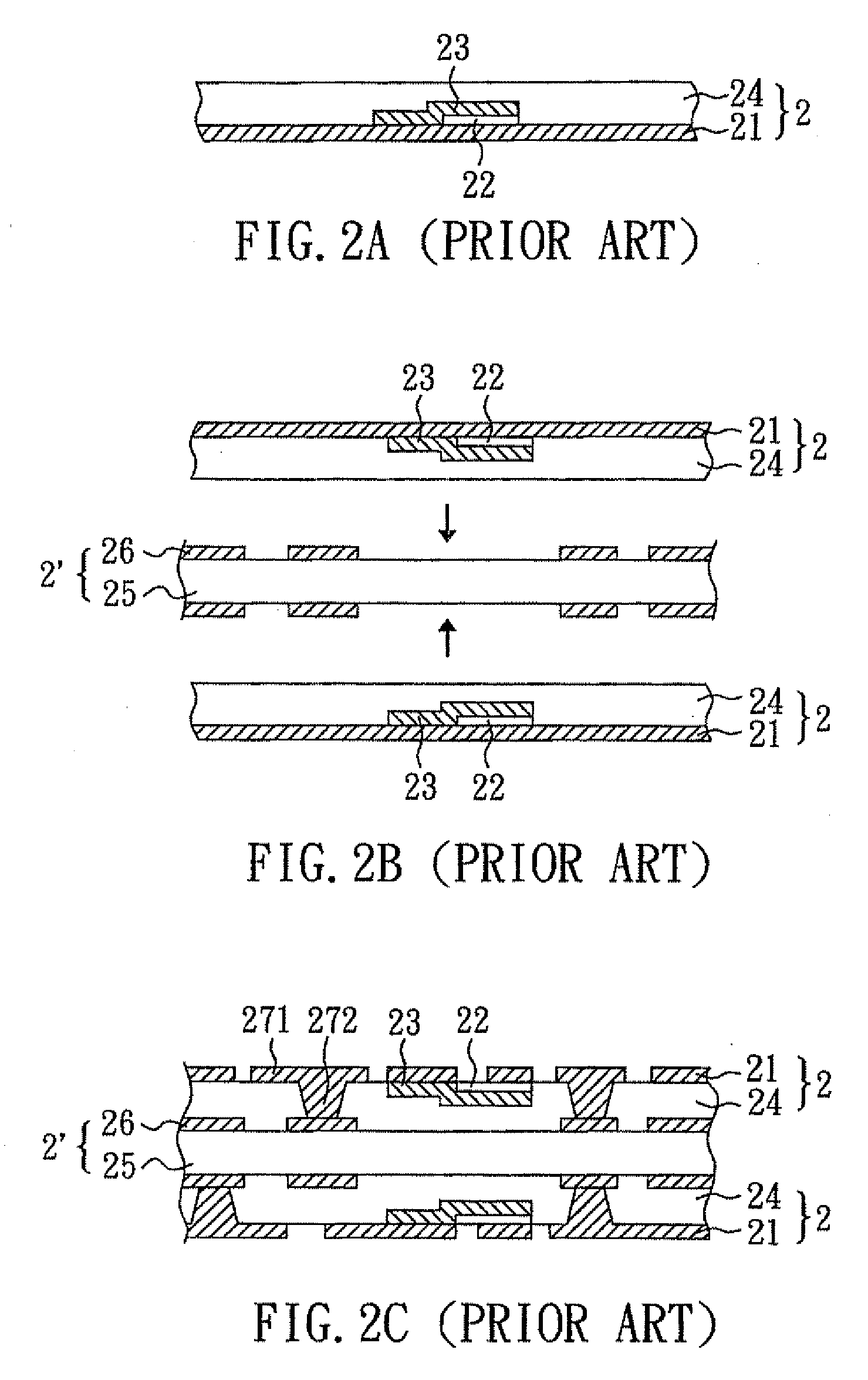 Circuit board structure with capacitors embedded therein and method for fabricating the same