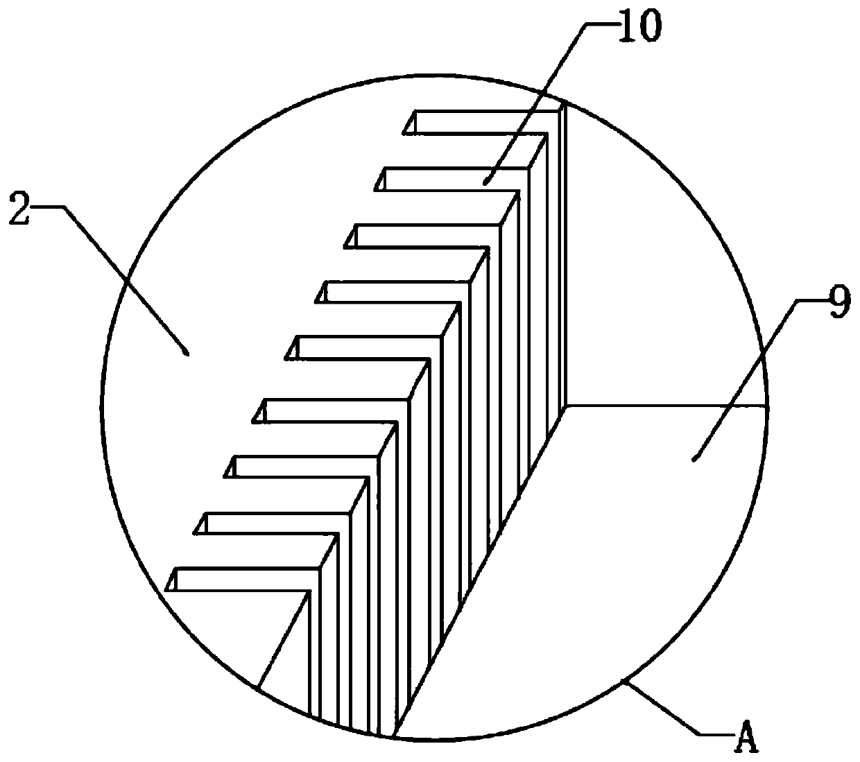 A multi-point fixing device for a thick metal plate bending machine