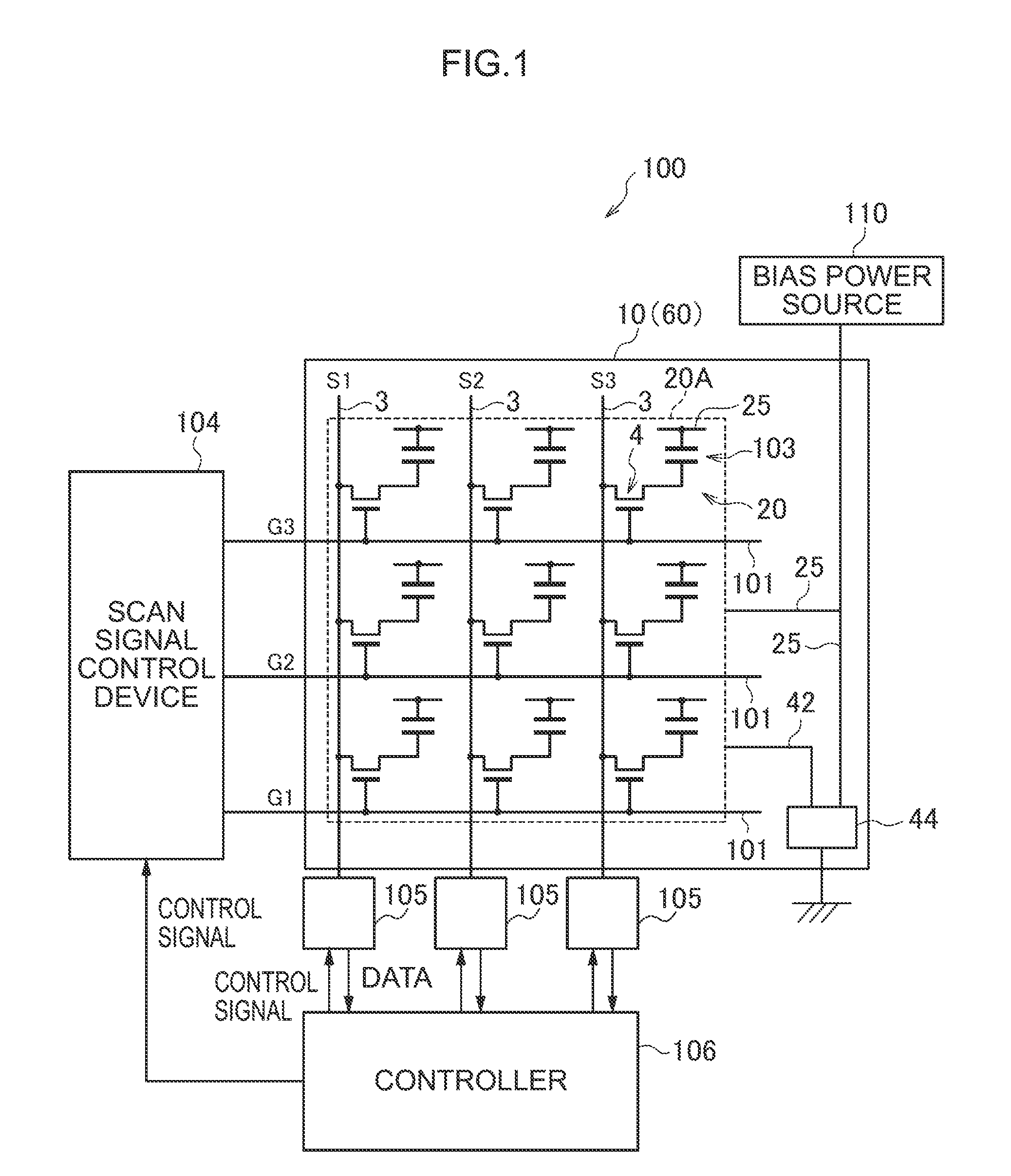 Photoelectric conversion substrate, radiation detector, and radiographic image capture device