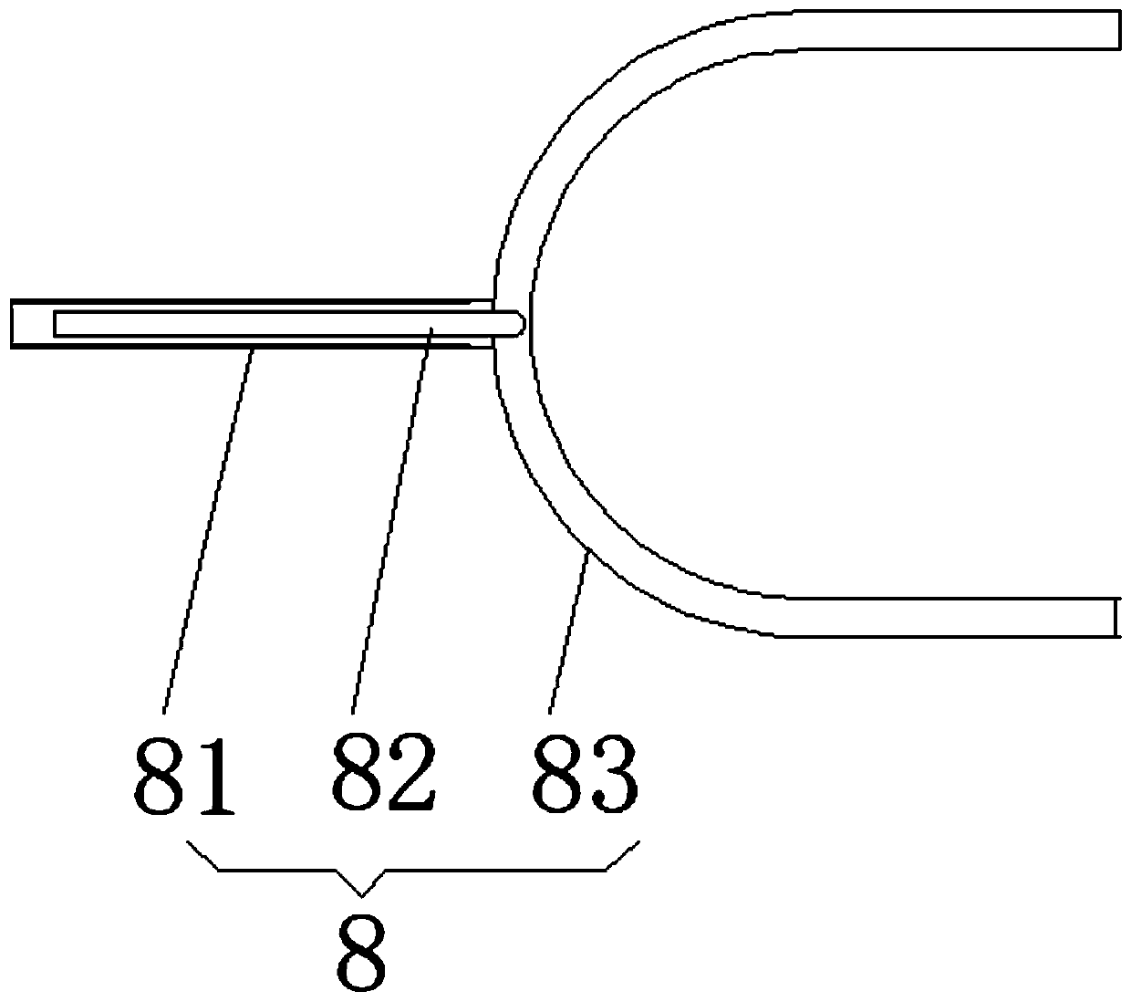 A food filling and sealing device with steam sterilization function