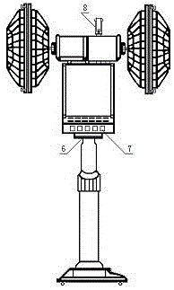 Multi-blade electric fan with purification function and manufacturing method