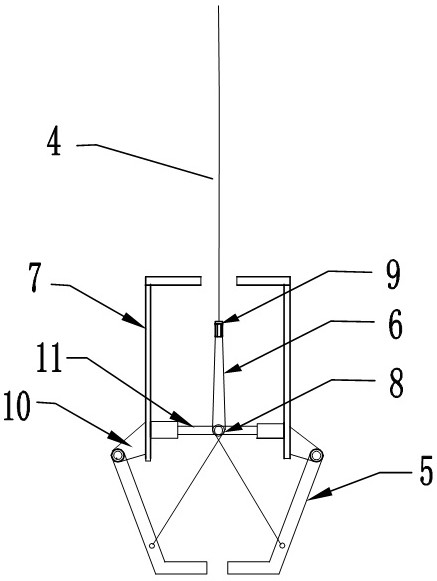 Combined fishing tool and fishing method for inclined percussion drill bit in deep water karst environment